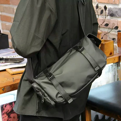 Men's Casual Crossbody Cylinder Bag