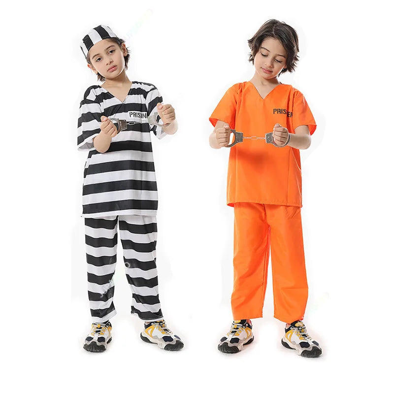 Adult Inmate Costume | Orange Prisoner Jumpsuit for Halloween