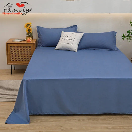 Solid Flat Bed Sheets for All Bedding Needs