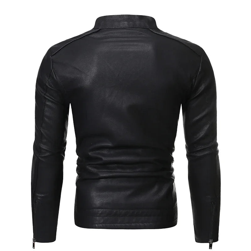 PU Casual Leather Jacket for Men