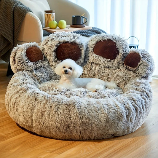 Bear Paw Shaped Dog & Cat Bed