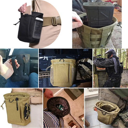 600D Nylon Portable Recycling Bag - Versatile Molle Pouch & EDC Gear