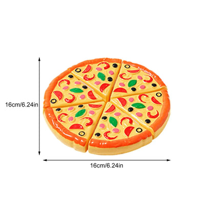 Kids Pizza Cutting Toy – Plastic Simulation Kitchen Set