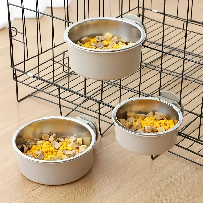 Anti-Tipping Fixed Hanging Dog Bowl