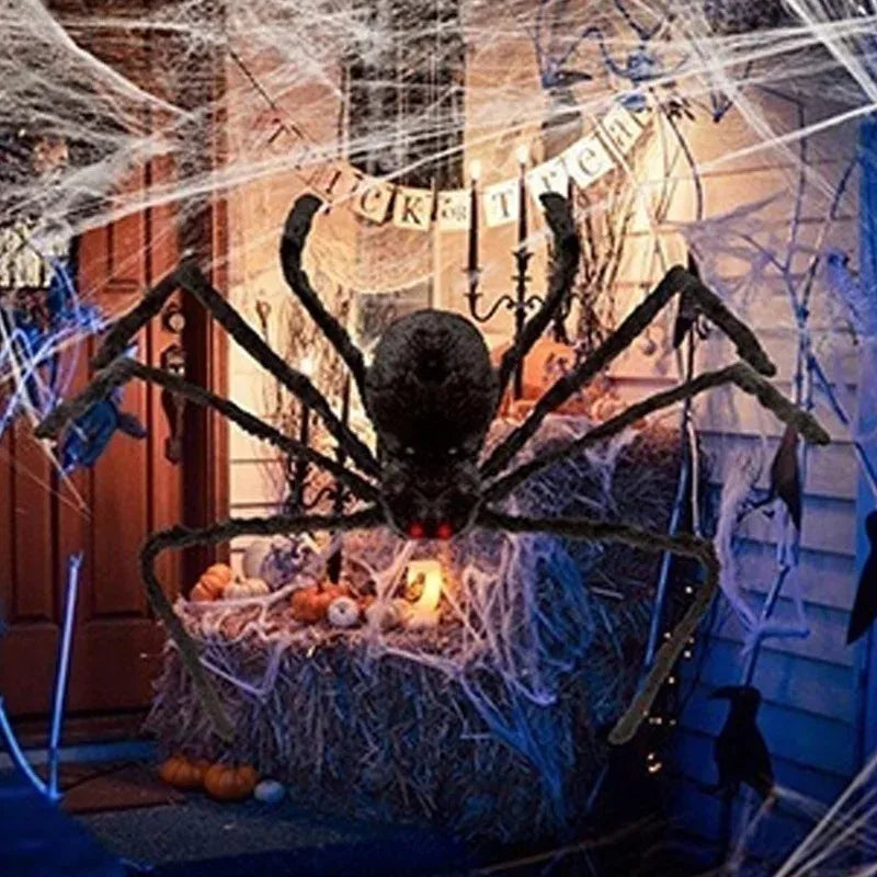 Giant Plush Spider for Halloween