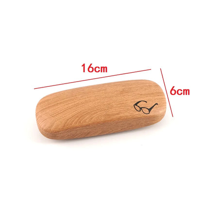 High-Quality Wood Grain Hard Kit Holder – Metal Reading Glasses Case