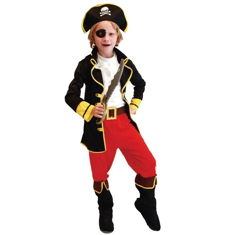 Boy Pirate Cosplay Costume | Kids' Halloween & Birthday Party Outfit