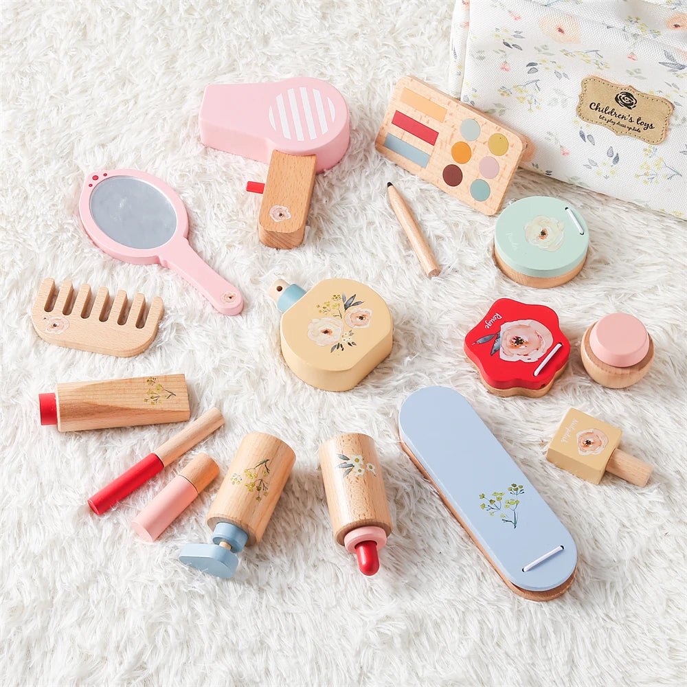 Wooden Pretend Play Makeup Set for Girls