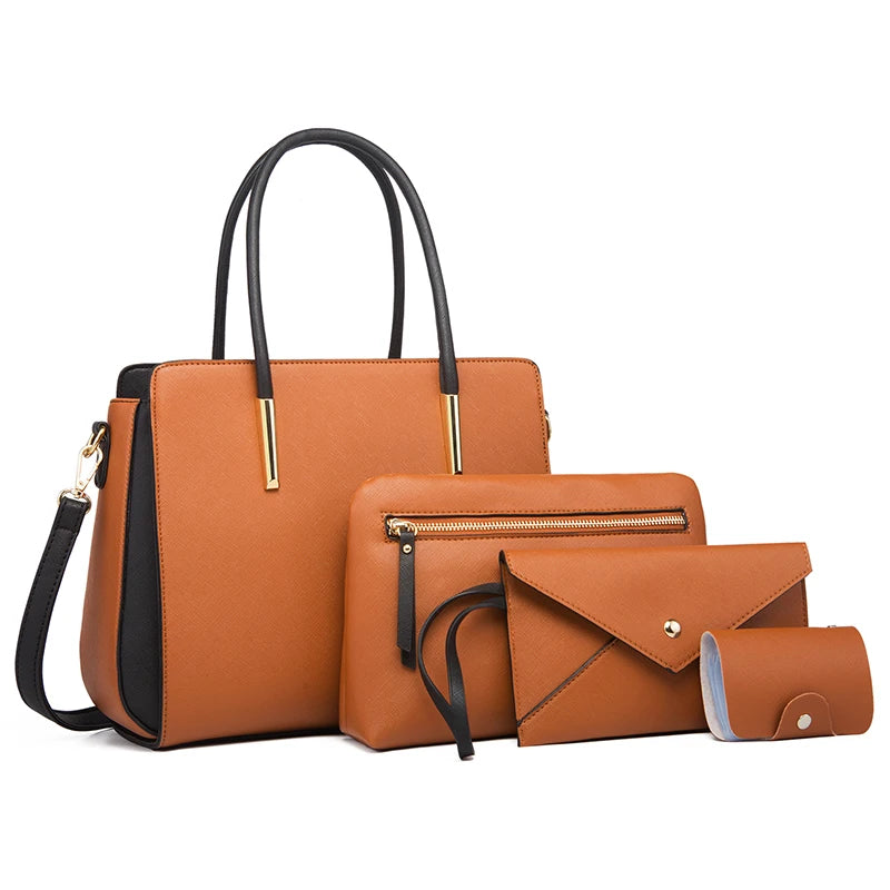 TRAVEASY 2024 Designer Bags | Luxury 4-Piece Set for Women