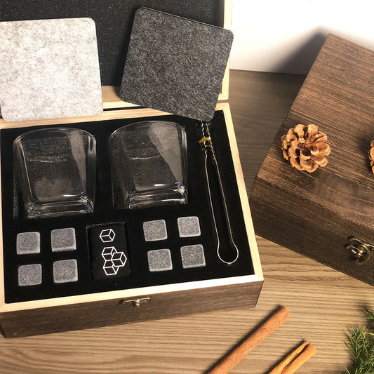 Whiskey Gift Set – Granite Chilling Stones for Men