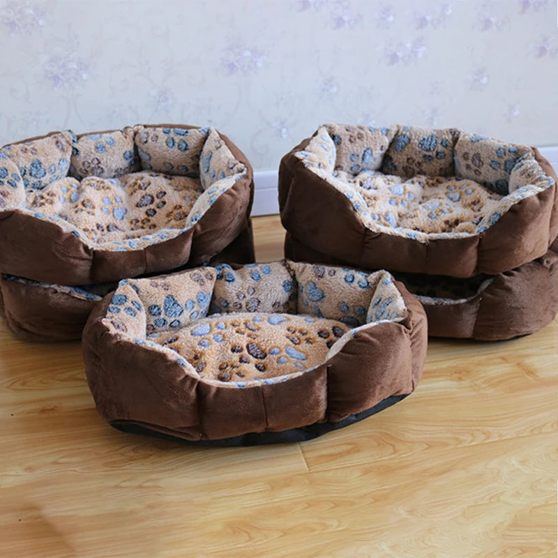 Soft Plush Pet Bed for Dogs & Cats