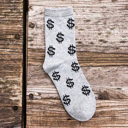 Men Money Dollar 3D Patterned Socks