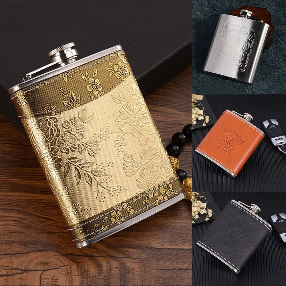 Portable 7oz/8oz Stainless Steel Russian Hip Flask