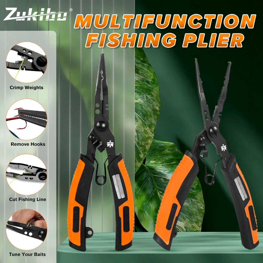 Multifunction Stainless Steel Fishing Pliers with Teflon Coating