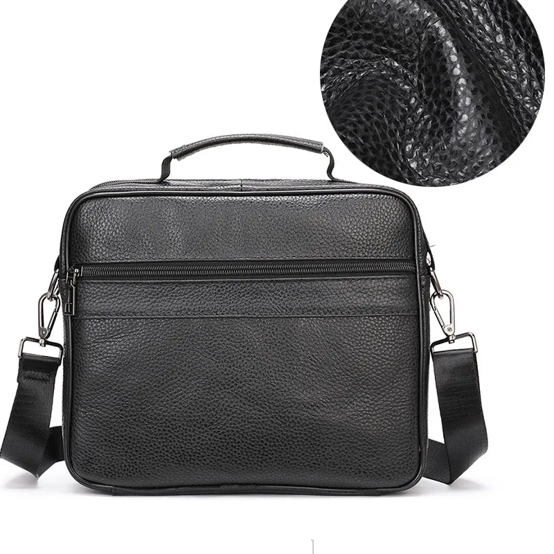 Genuine Leather Shoulder Bag for Men