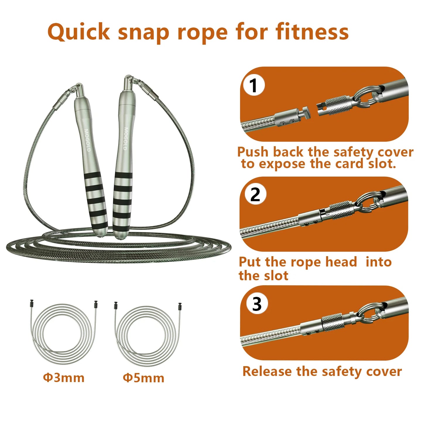 Crossfit Speed Jumping Rope | Durable Steel Wire