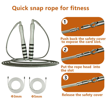 Crossfit Speed Jumping Rope | Durable Steel Wire