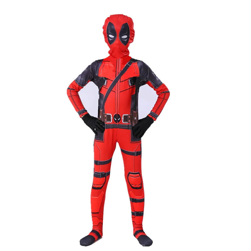 Kids Deadpool Superhero Costume – Jumpsuit & Mask