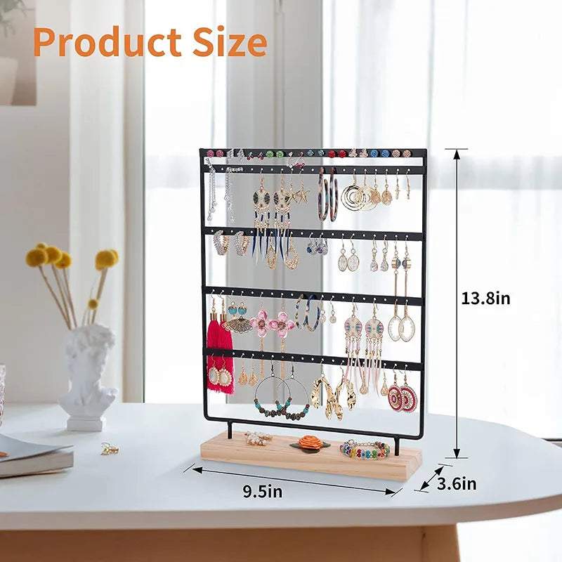 Earring Display Stand - 100 Holes 5-Tier Jewelry Organizer Rack