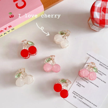 Kawaii Cherry Hair Clip Claw | Cute Hairpin Accessories