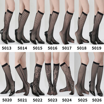 Fishnet Hollow Out Knee High Socks Series 1