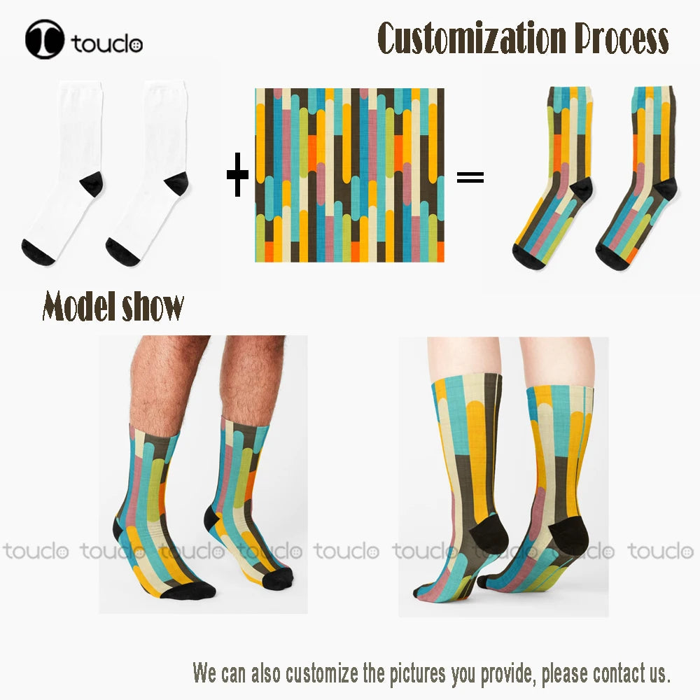 Neon Pastel LGBT Cartoon Socks