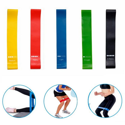 5-Piece Yoga Resistance Bands Set - Elastic Bands for Strength Training