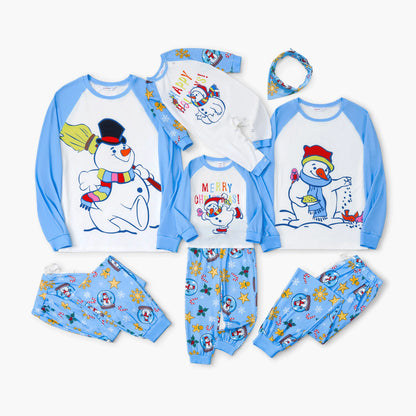 Family Matching Christmas Pajamas – Snowman Graphic