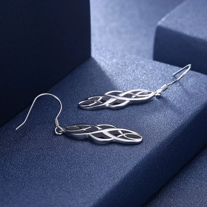 925 Sterling Silver Elegant Hook Earrings for Women