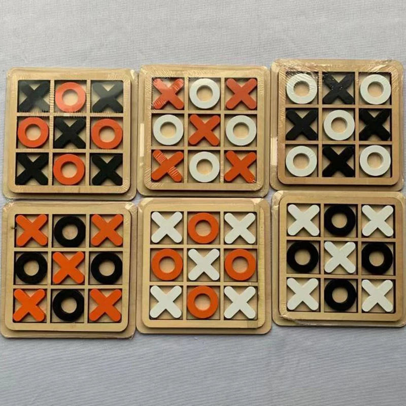 Wood Board Game Toy – Noughts and Crosses