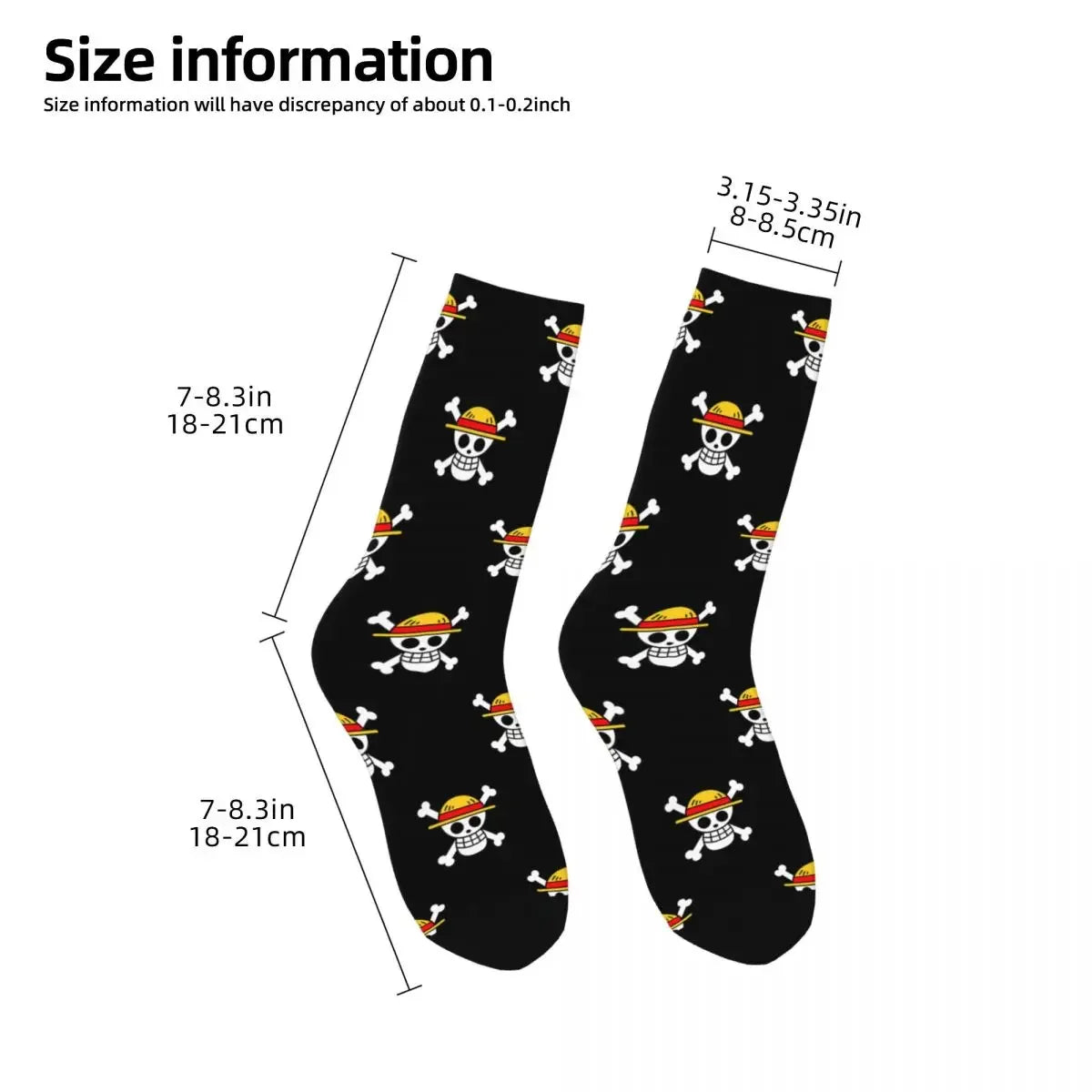 One Piece Sign Harajuku Socks - High Quality, All-Season Stockings Series 2