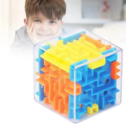 3D Maze Magic Cube | Six-Sided Transparent Puzzle Speed Cube