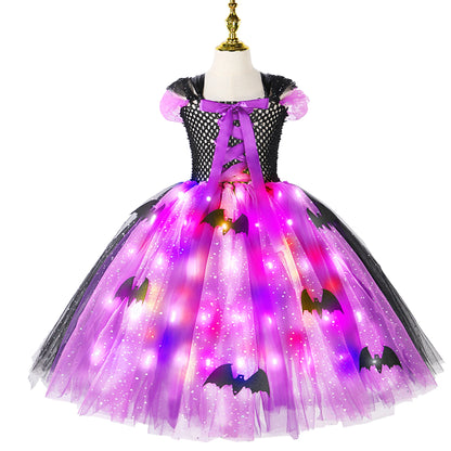 LED Light Up Witch Costume for Girls