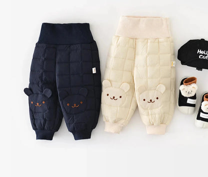 Winter Baby Boys Cotton Pants – Teddy Bear Trousers