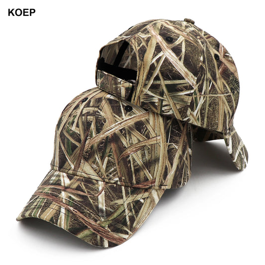 KOEP Outdoor Fishing Cap – Jungle Reed Camouflage Snapback Hat