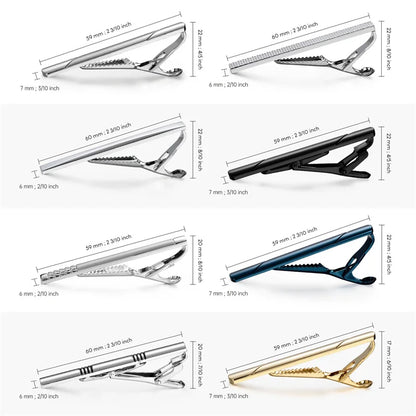 Tie Clip Set with Gift Box – Luxury Men's Jewelry