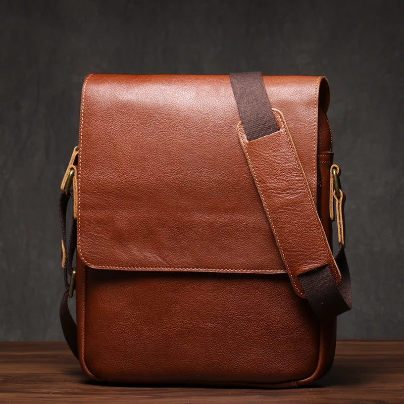 ROOG Men's Genuine Leather Sling Bag