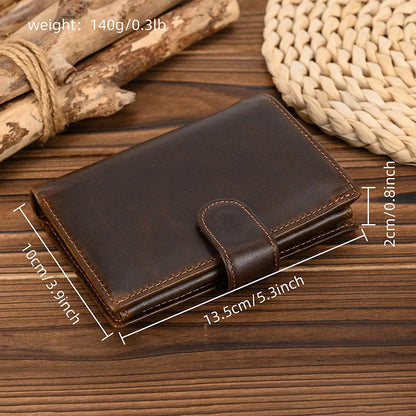 High-Quality RFID Genuine Leather Card Wallet for Men and Women