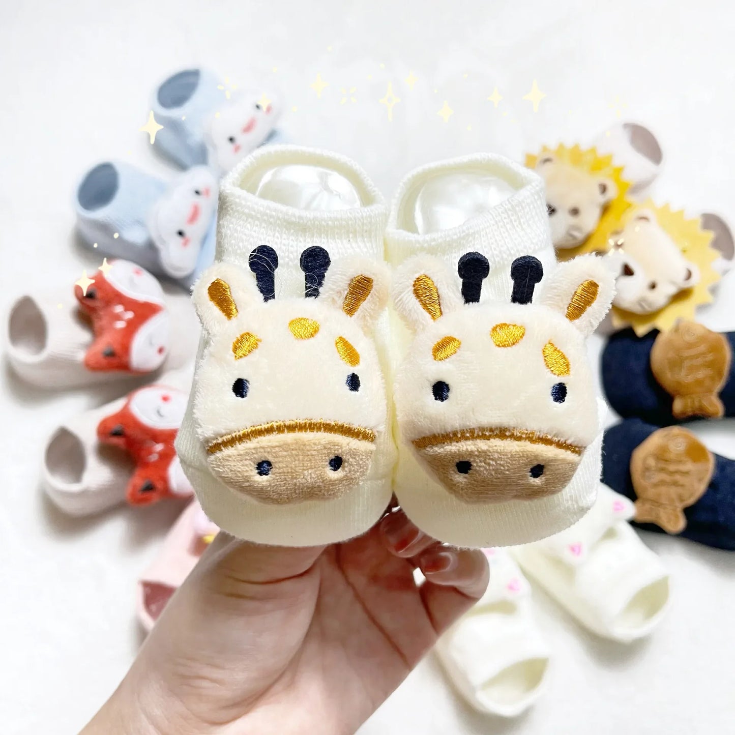 Cute Cartoon 3D Rubber Anti-slip Floor Socks Series 1