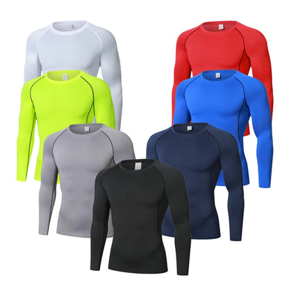 Men's Compression Long Sleeve T-Shirt | Gym & Athletic Training Shirt