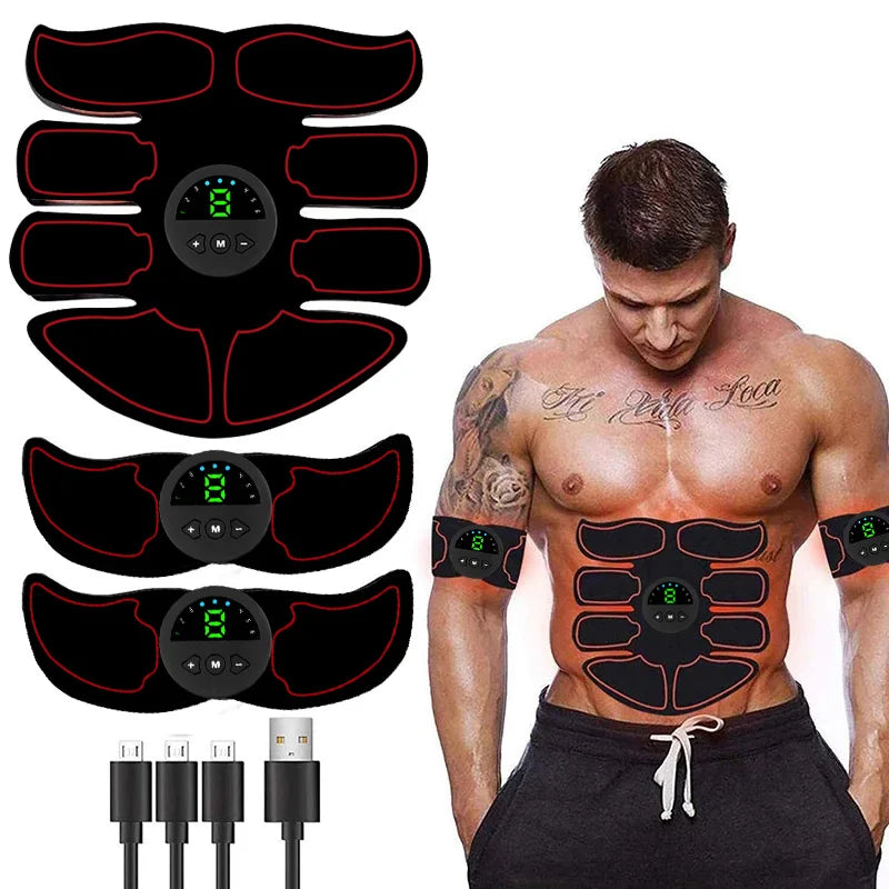 ABS Stimulator Muscle Toner EMS Abdominal Toning Belt – Full-Body Fitness Trainer for Men & Women