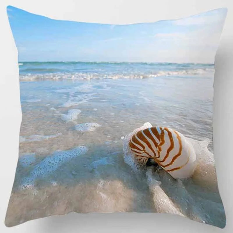 45x45cm Beach Landscape Pillow Case