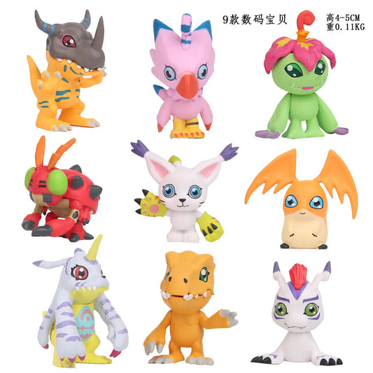 9 pcs Digimon Adventure Model Set