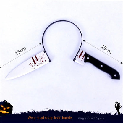 Horror Headband | Knife, Scissors & Syringe Props