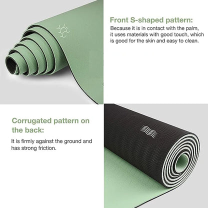 High-Quality TPE Yoga Mat | Thick Non-Slip Fitness Mat