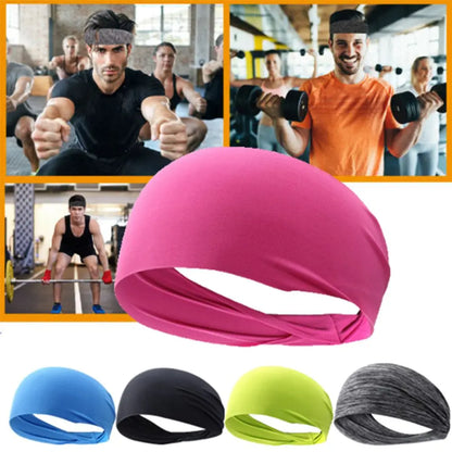 Elastic Yoga Headband | Sport Sweatband for Women & Men