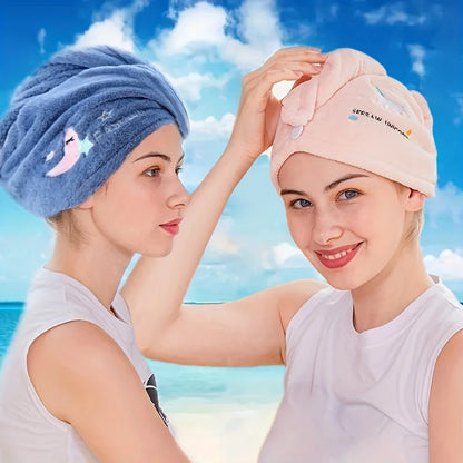 Quick-Dry Hair Hat - Super Absorbent Soft Head Towel Wrap