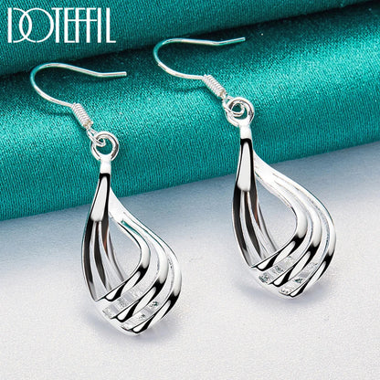 925 Sterling Silver Water Drop Earrings