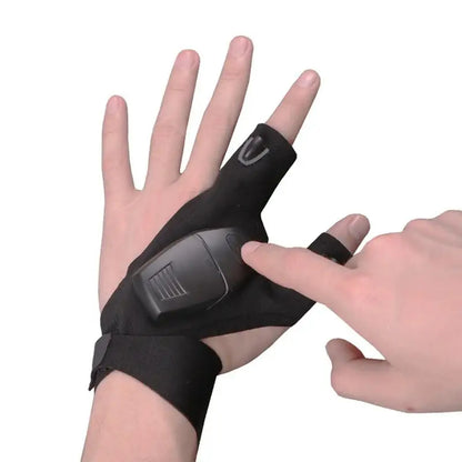 Rechargeable LED Flashlight Glove