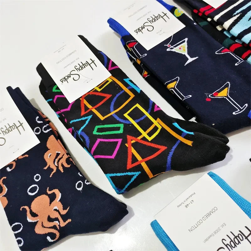 Printed Socks for Men with Assorted Design Series 5